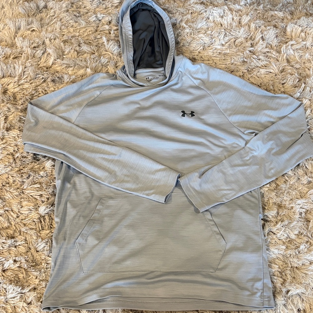 LG Under Armour Men’s Light Gray Performance Hoodie